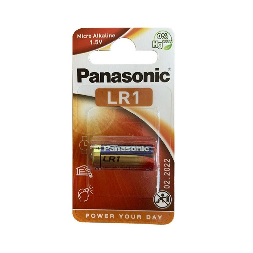 PANASONIC ALKALINE BATTERY LR1 1.5V BLISTER 1 PACK