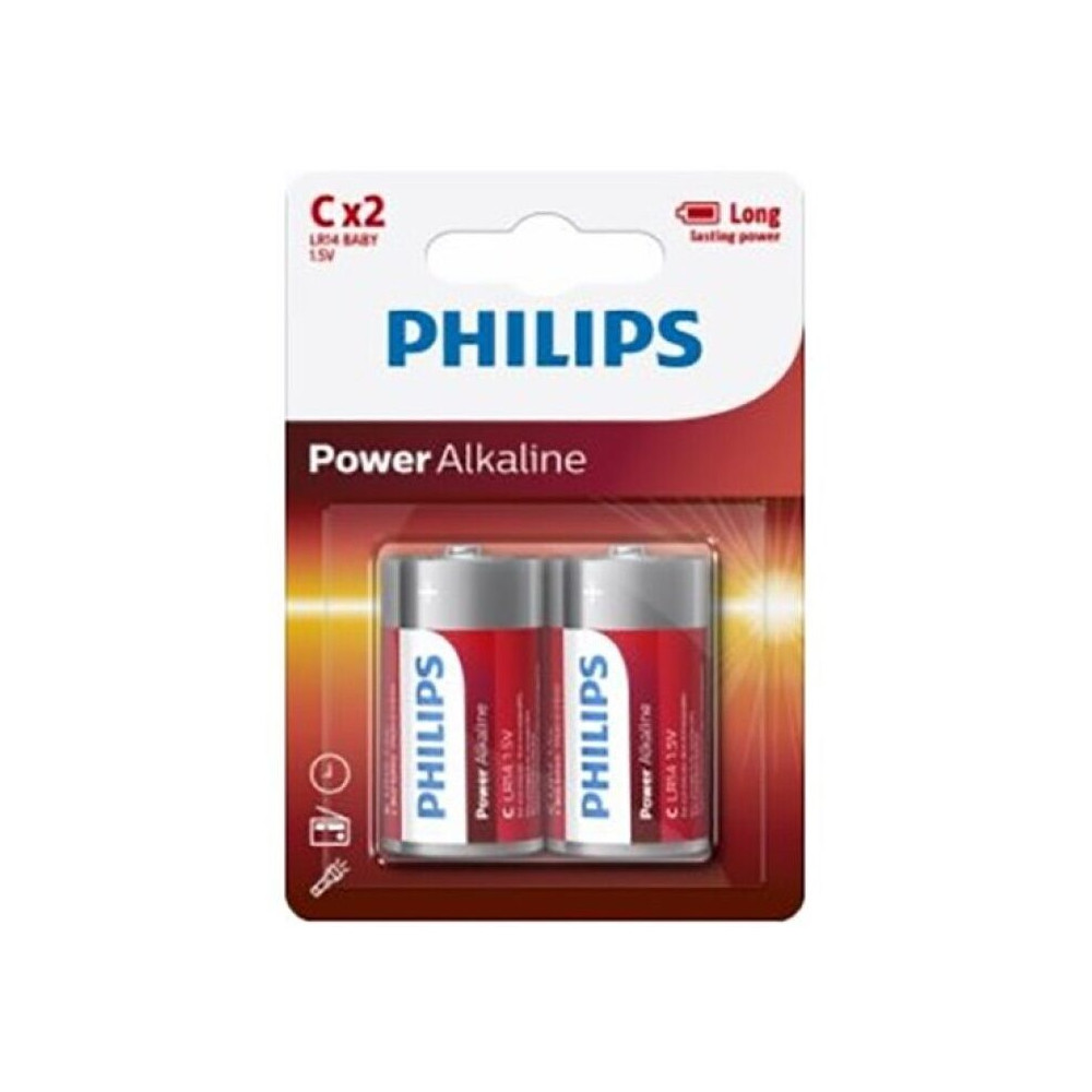 PILES PHILIPS POWER PILA C LR14 PACK 2