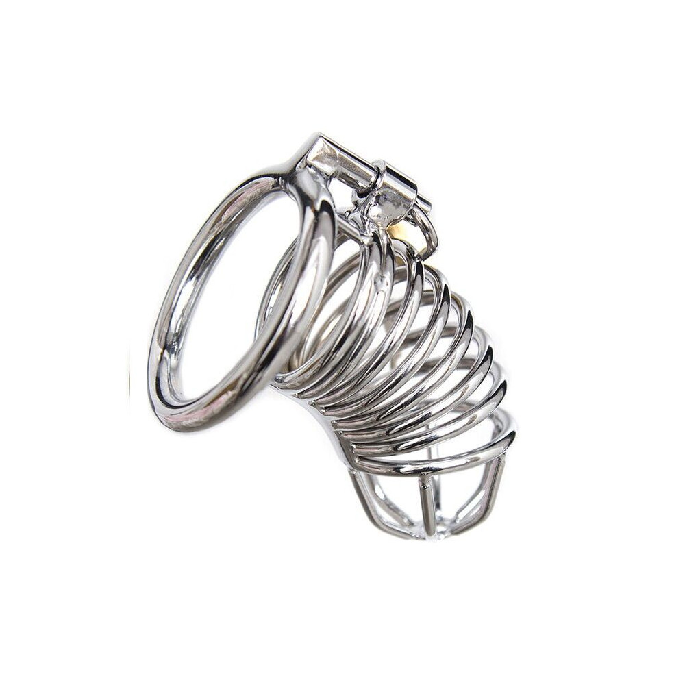 OHMAMA FETISH METAL CHASTITY VERROUILLABLE COCK CAGE TAILLE S