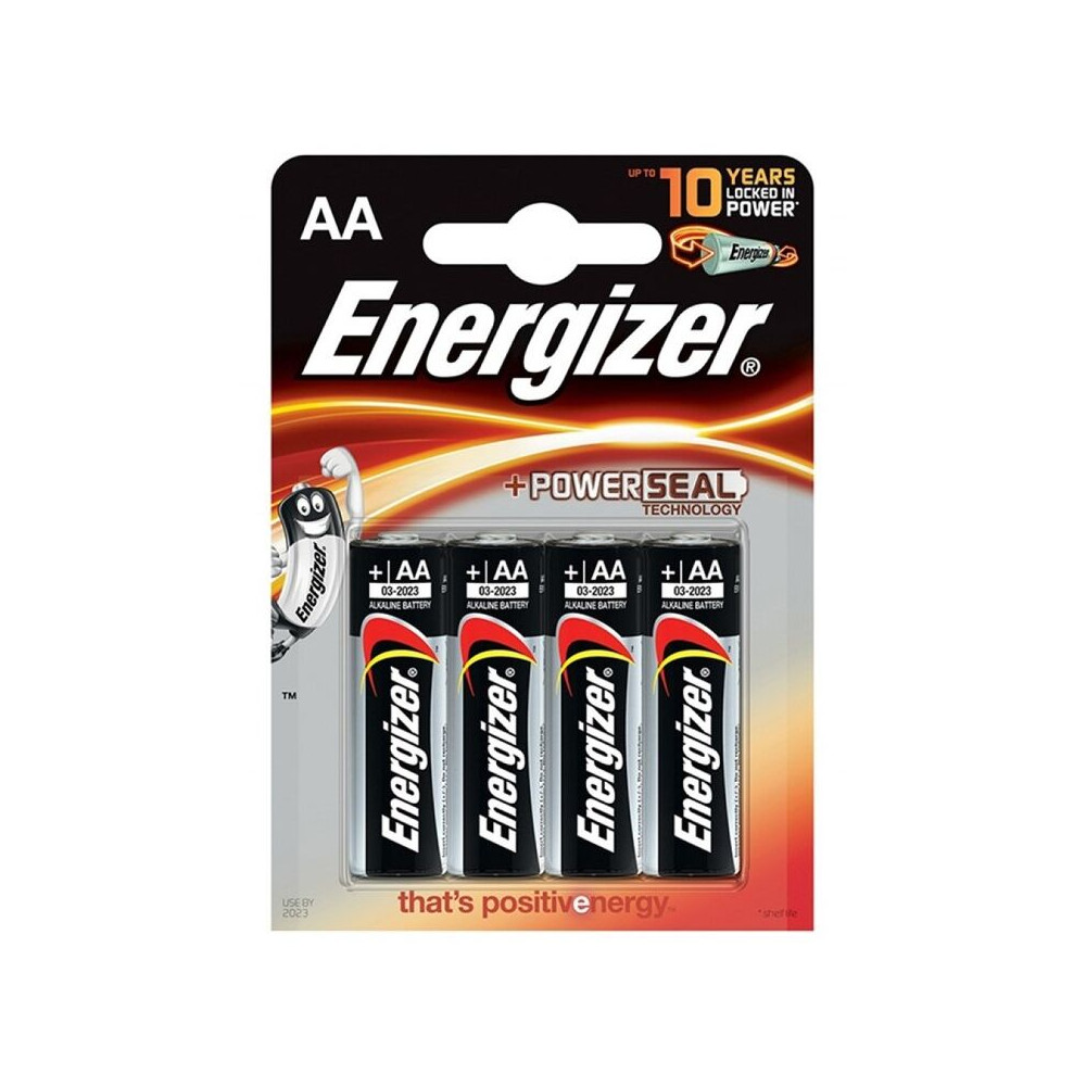 ENERGIZER ALKALINE POWER BATTERY AA LR6 *4