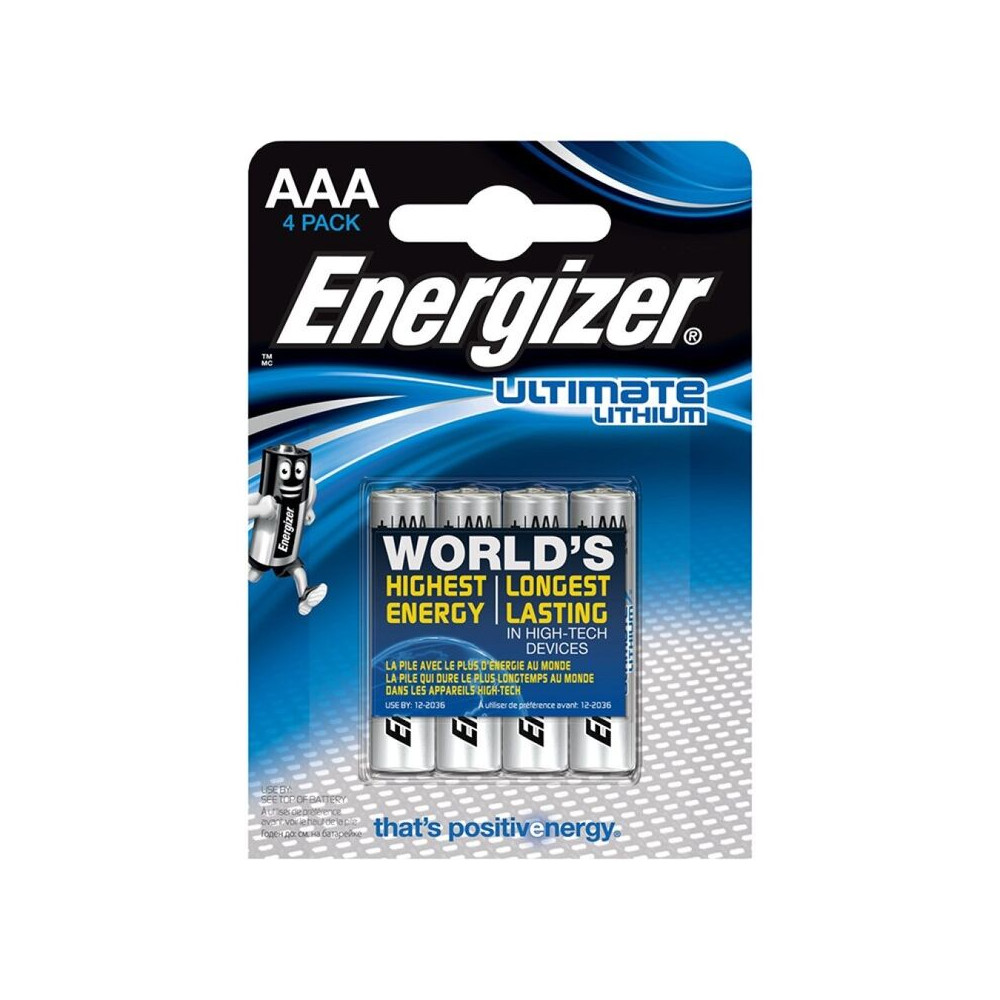 ENERGIZER ULTIMATE LITHIUM AAA L92 LR03 1,5V *4