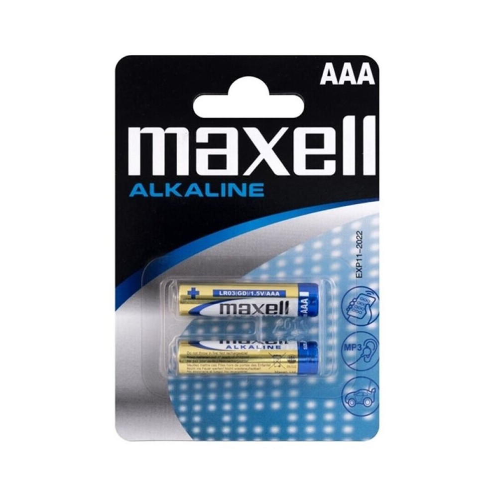 MAXELL ALKALINE BATTERY AAA LR03 BLISTER * 2