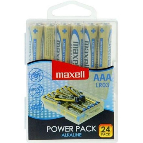 MAXELL ALKALINE BATTERY AAA LR03 PACK * 24 BATTERIES