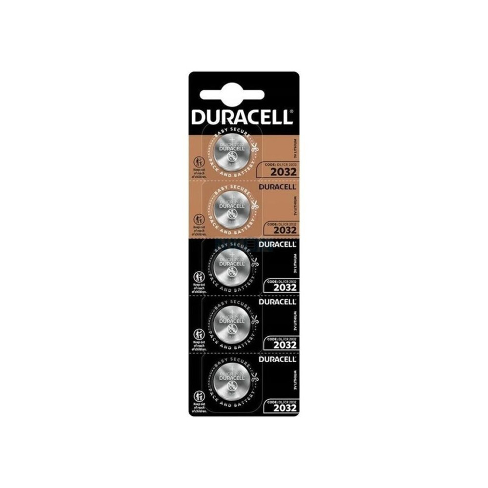 DURACELL BUTTON BATTERY LITIO CR2032 3V 5 UNIT