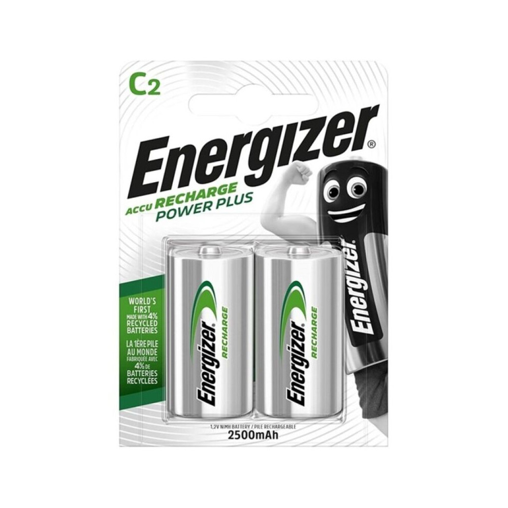 ENERGIZER POWER PLUS RECHARGEABLE BATTERY HR14 C 2500mAh 2 UNIT