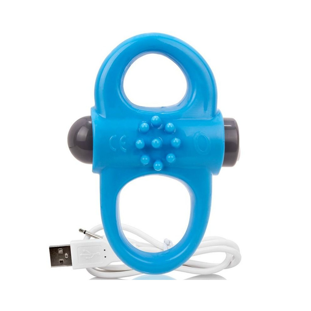 SCREAMING O BAGUE RECHARGEABLE ET VIBRANTE YOGA BLEU