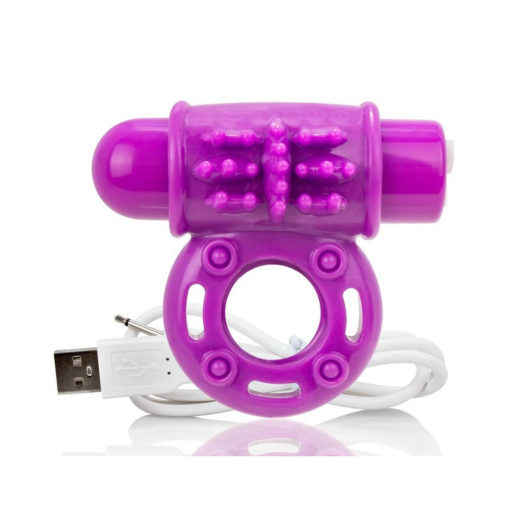 SCREAMING O BAGUE RECHARGEABLE VIBRANTE O WOW VIOLET