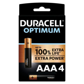 DURACELL OPTIMUM 200 ALKALINE AAA LR03 4 UNIT