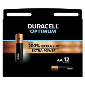 DURACELL OPTIMUM 200 ALKALINE BATTERY AA LR6 8 UNIT