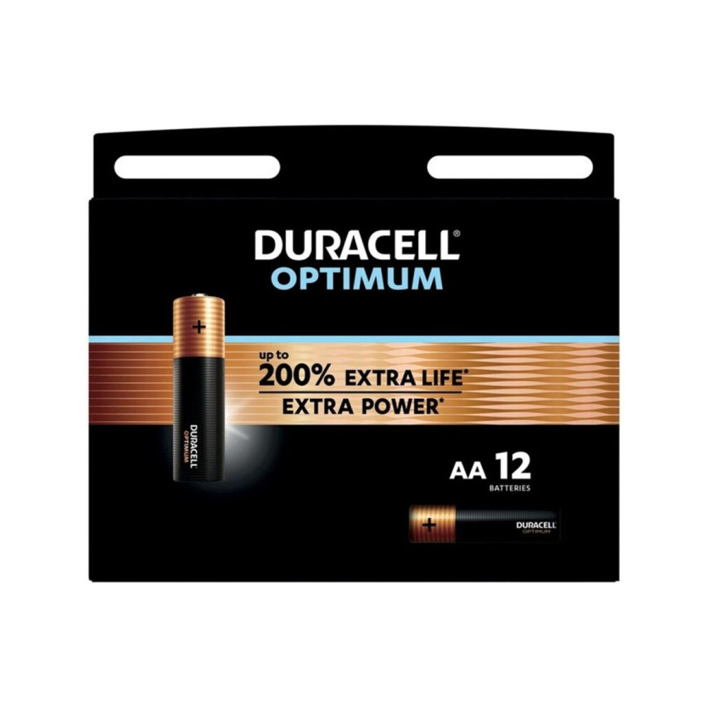 DURACELL OPTIMUM 200 ALKALINE BATTERY AA LR6 8 UNIT