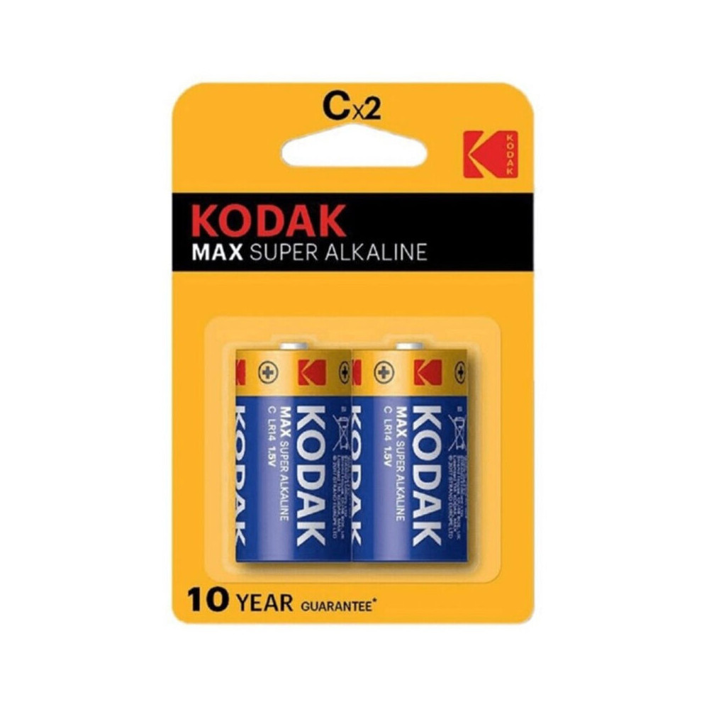 KODAK MAX ALKALINE BATTERY C LR14 2 UNIT