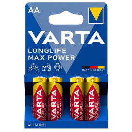 VARTA MAX POWER ALKALINE BATTERY AA LR6 4 UNIT