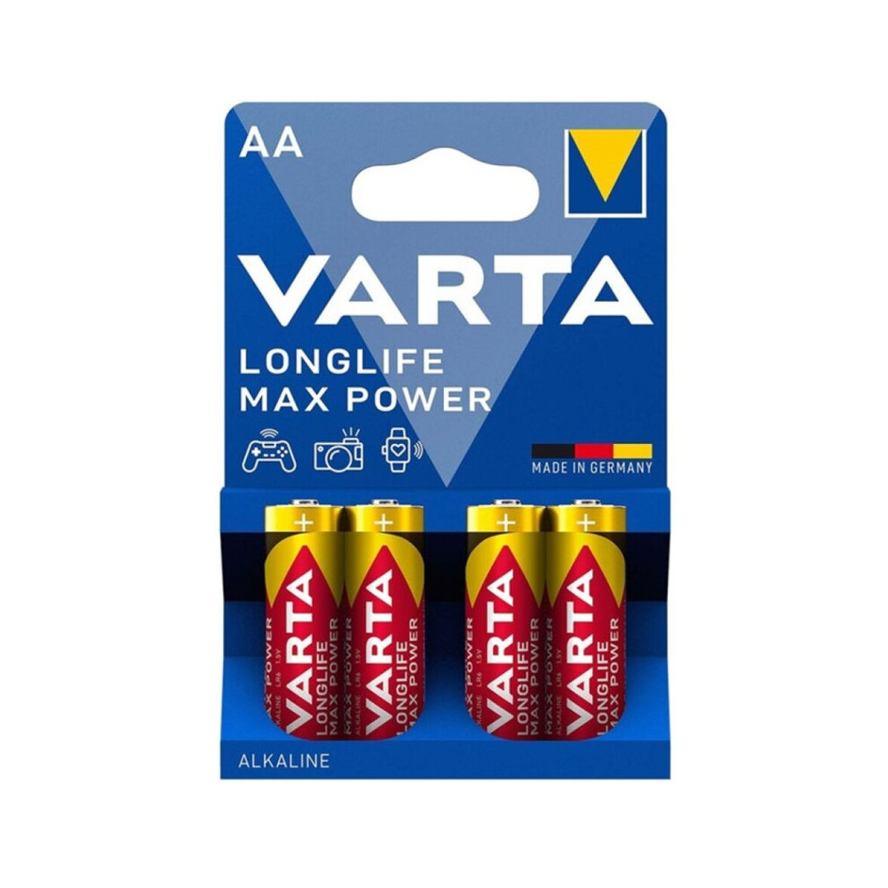 VARTA MAX POWER ALKALINE BATTERY AA LR6 4 UNIT