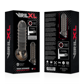 VIRILXL EXTENSION Y FUNDA  DE PENE  V15 NEGRO