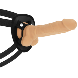 HARNAIS COCK MILLER + SILICONE DENSITÉ COCKSIL ARTICULABLE 18 CM