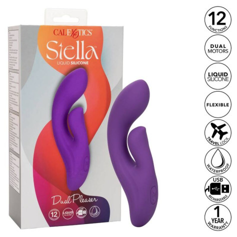 CALIFORNIA EXOTICS STELLA DUAL PLEASER VIOLET