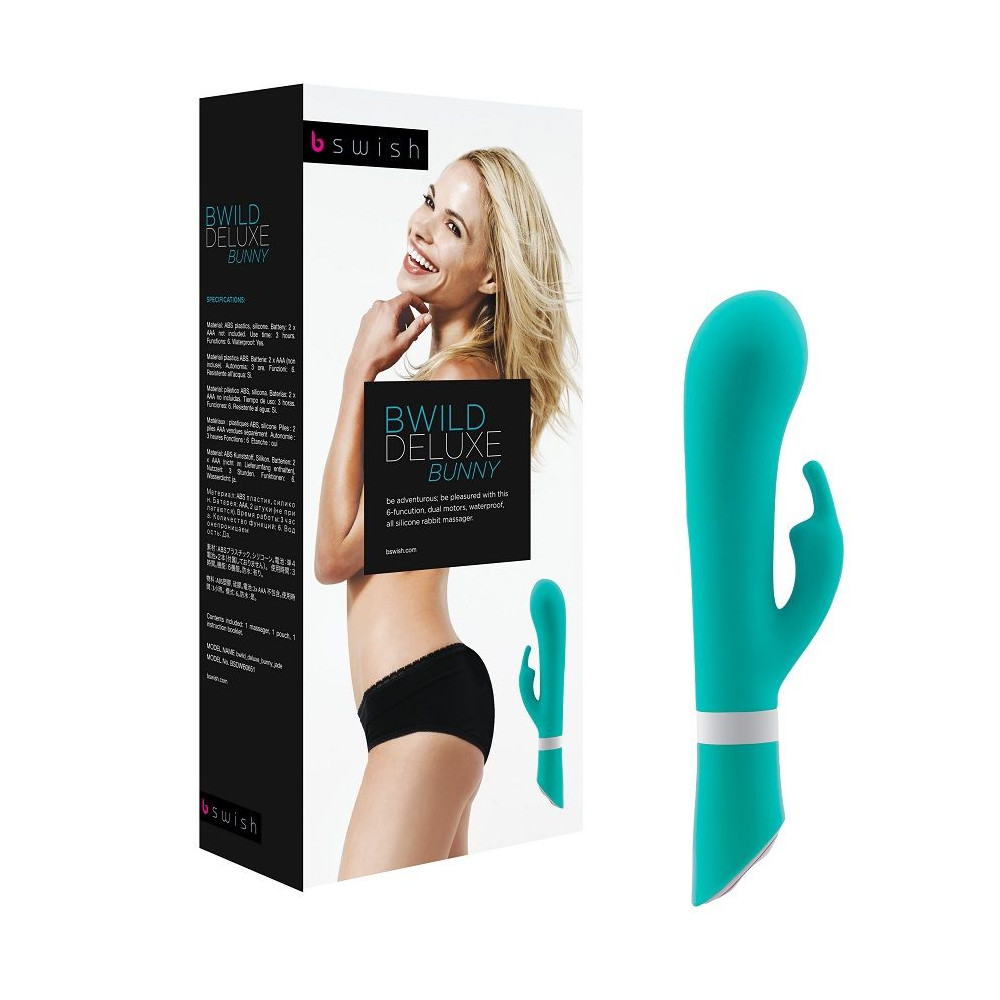 B SWISH  BWILD DELUXE BUNNY RABBIT VIBRATOR JADE