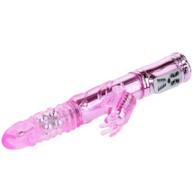 VIBRATEUR RECHARGEABLE MULTIFONCTION AVEC PAPILLON LAMINANT STIMULANT LE CLIT