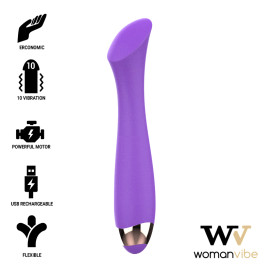 WOMANVIBE MANDY "K" POINT SILICONE RECHARGEABLE VIBRATOR