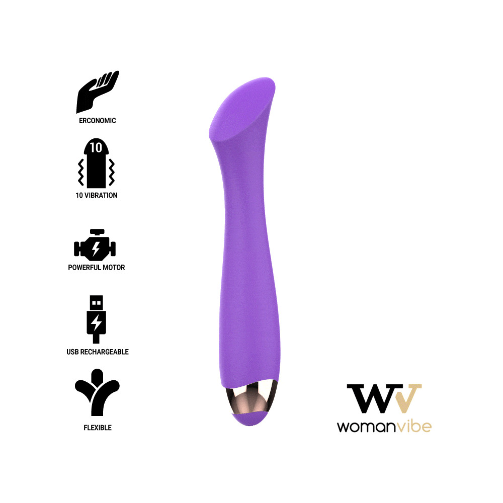 WOMANVIBE MANDY "K" POINT SILICONE RECHARGEABLE VIBRATOR