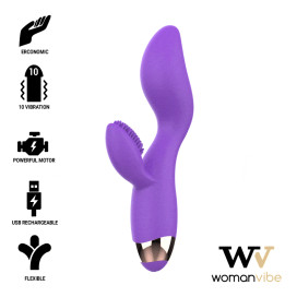 WOMANVIBE DONNA RECHARGEABLE SILICONE VIBRATOR