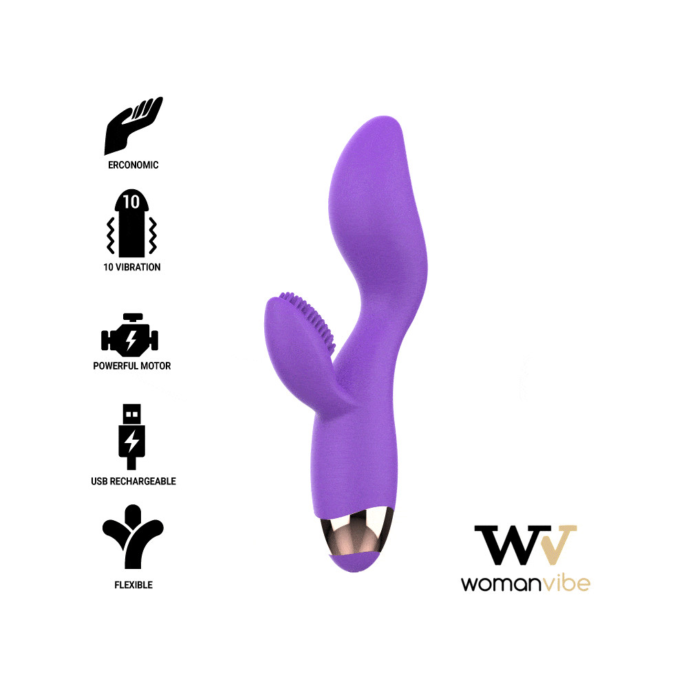 WOMANVIBE DONNA RECHARGEABLE SILICONE VIBRATOR