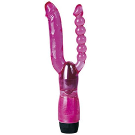 VIBRATEUR DOUBLE PÉNÉTRATION XCEL VIOLET