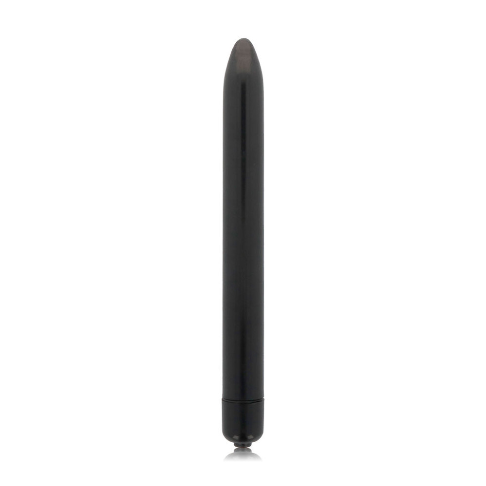 GLOSSY SLIM VIBRATOR BLACK