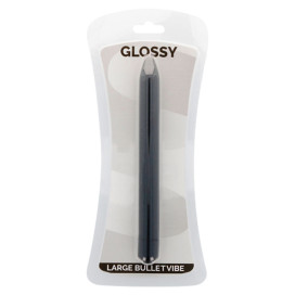 GLOSSY SLIM VIBRATOR BLACK