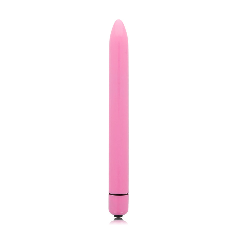 GLOSSY SLIM VIBRATOR DEEP ROSE