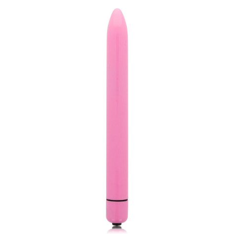 GLOSSY SLIM VIBRATOR DEEP ROSE