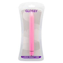 GLOSSY SLIM VIBRATOR DEEP ROSE