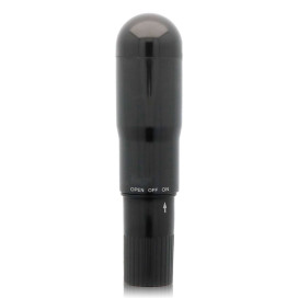 GLOSSY POCKET VIBRATOR BLACK