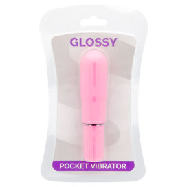 GLOSSY POCKET VIBRATOR DEEP ROSE