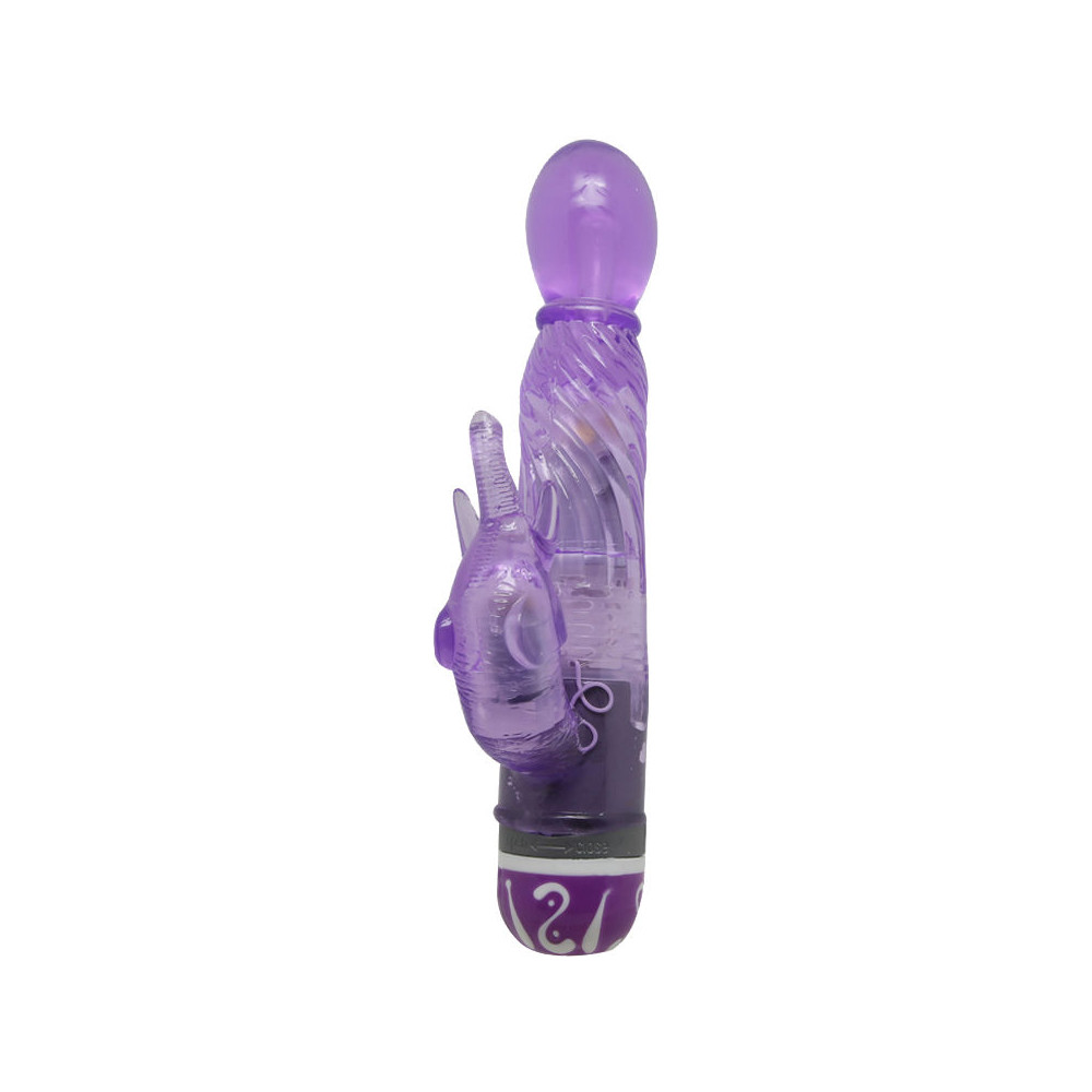 BAILE VIBRATORS MULTISPEED VIBRATOR WITH CLIT STIMULATOR PURPLE