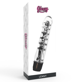 GLOSSY LENNY VIBRATOR BLACK