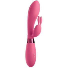 OMG SELFIE SILICONE VIBRATEUR RABBIT PINK