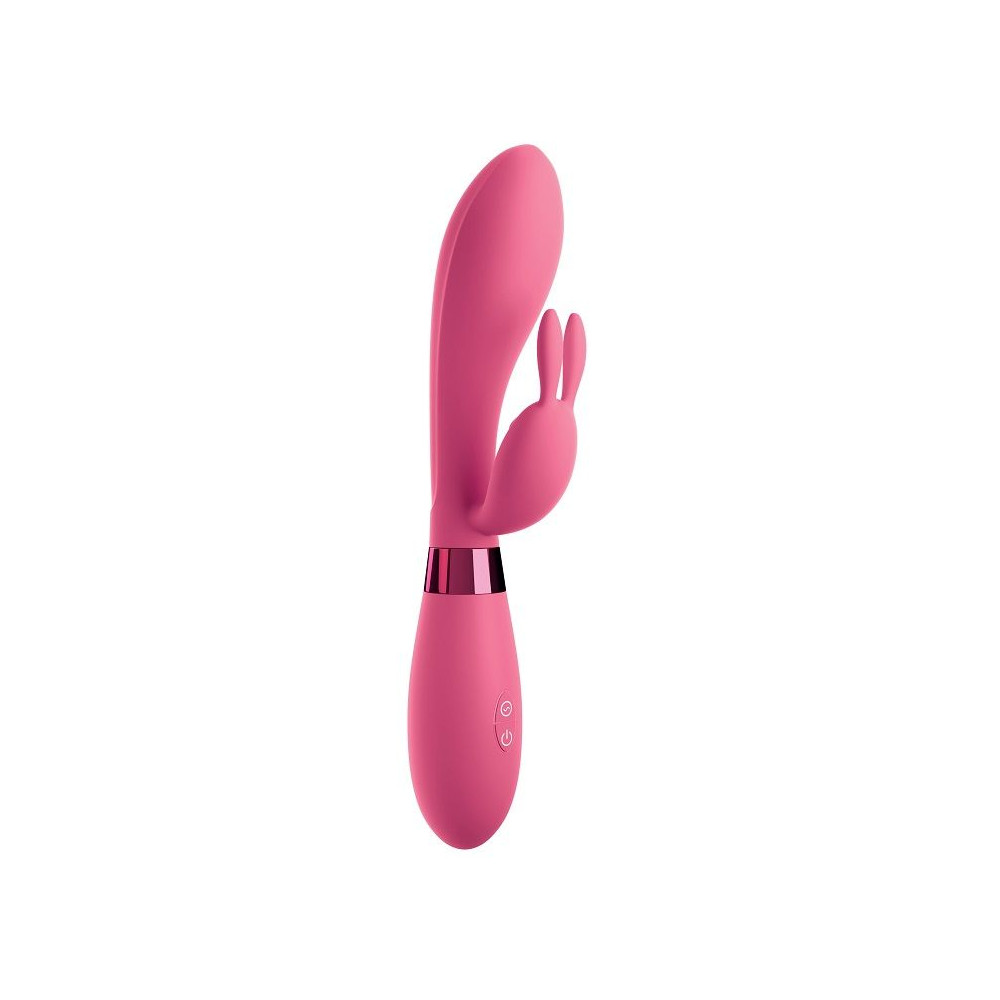 OMG SELFIE SILICONE VIBRATEUR RABBIT PINK