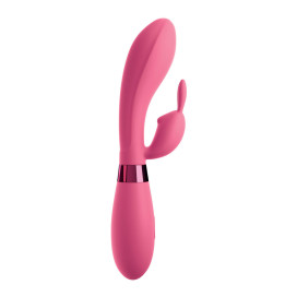 OMG SELFIE SILICONE VIBRATEUR RABBIT PINK