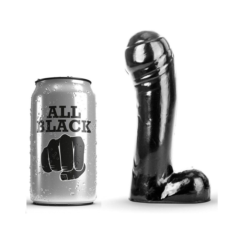 ALL BLACK DILDO 15CM