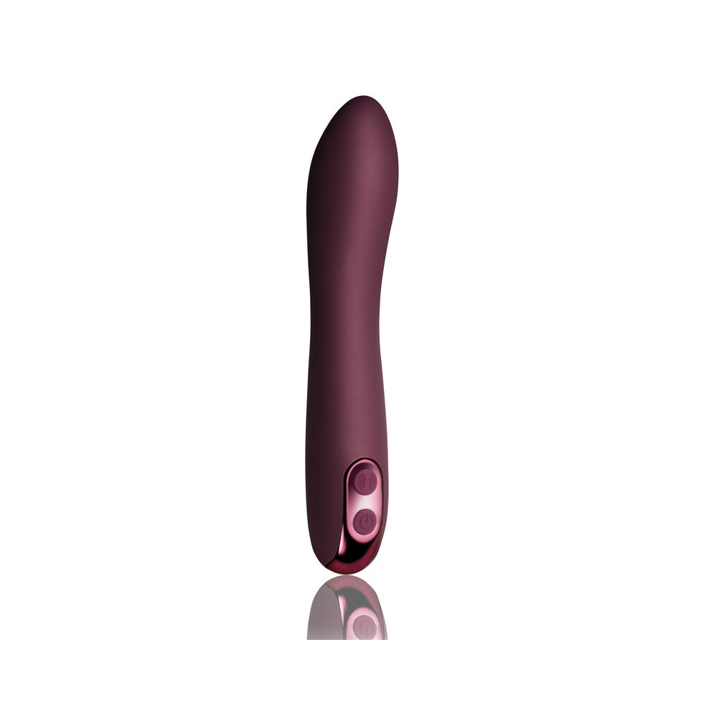 ROCKS-OFF GIAMO RECHARGEABLE VIBRATOR - BURGUNDY