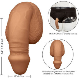 CALEX EMBALLAGE SILICONE PÉNIS 12.75CM CARAMEL