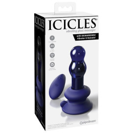 ICICLES NO 83 MULTI-FUNCTION VIBRATING GLASS PLUG