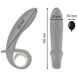 IBIZA PUISSANT GONFLABLE VIBRATEUR ANAL/VAGINAL TÉLÉCOMMANDE