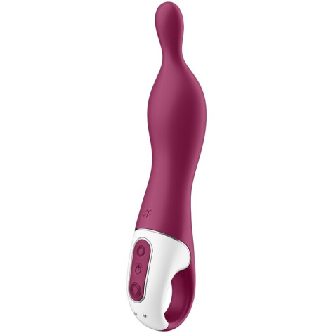 SATISFYER A-MAZING 1 A-SPOT VIBRATOR - BERRY