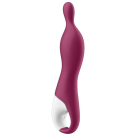 SATISFYER A-MAZING 1 A-SPOT VIBRATOR - BERRY