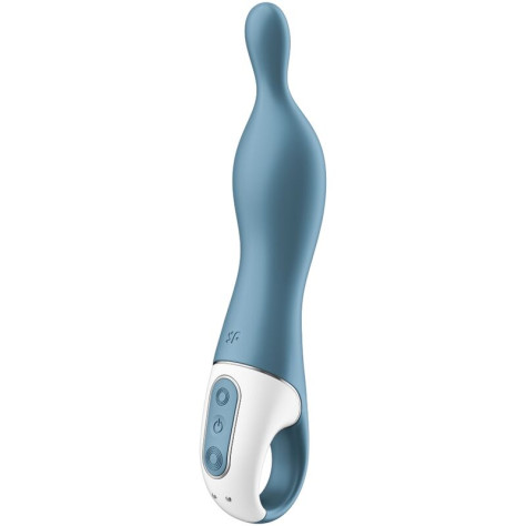 SATISFYER A-MAZING 1 A-SPOT VIBRATOR - BLUE