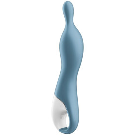 SATISFYER A-MAZING 1 A-SPOT VIBRATOR - BLUE