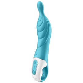 SATISFYER A-MAZING 2 A-SPOT VIBRATOR - TURQUOISE