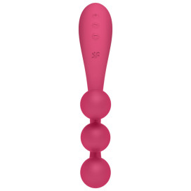 SATISFYER TRI BALL 1 MULTI VIBRATOR - RED